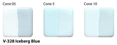 V-328 Iceberg Blue Velvet Underglaze