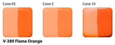 V-389 Flame Orange Velvet Underglaze