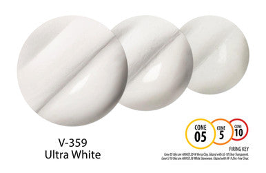 V-359 Ultra White Velvet Underglaze