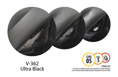 V-362 Ultra Black Velvet Underglaze
