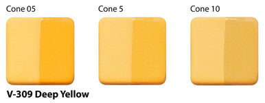 V-309 Deep Yellow Velvet Underglaze
