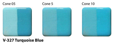 V-327 Turquoise Blue Velvet Underglaze