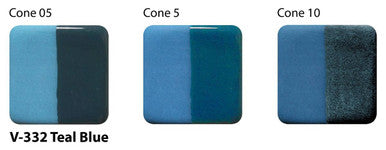 V-332 Teal Blue Velvet Underglaze