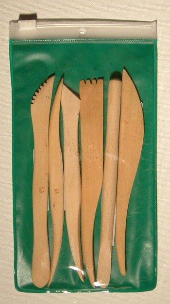 Wooden Modelling Tool Kit (6 Piece)