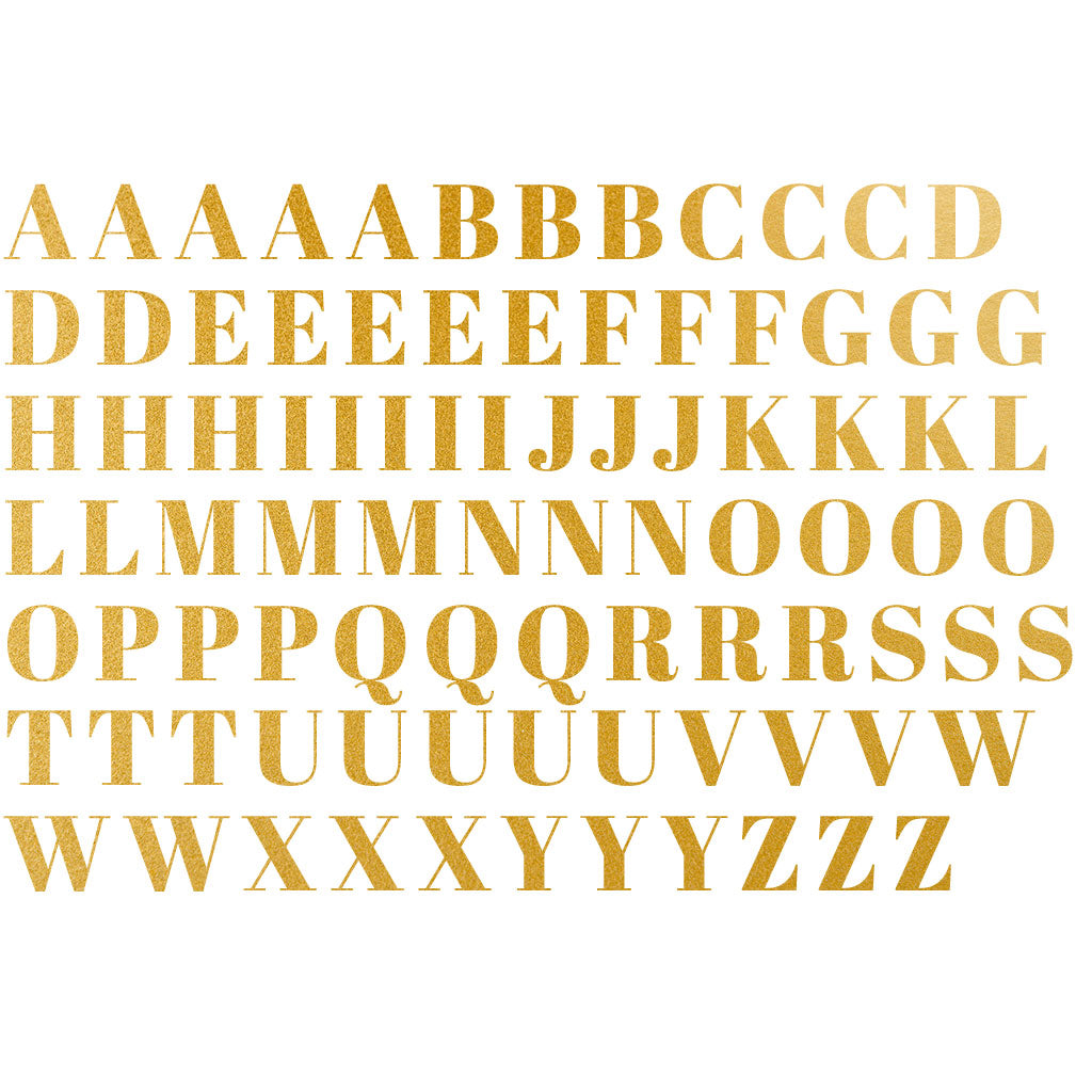 Glazed Lettering Gold Overglaze Decal - Letters – All Things Clay Pottery Supplies