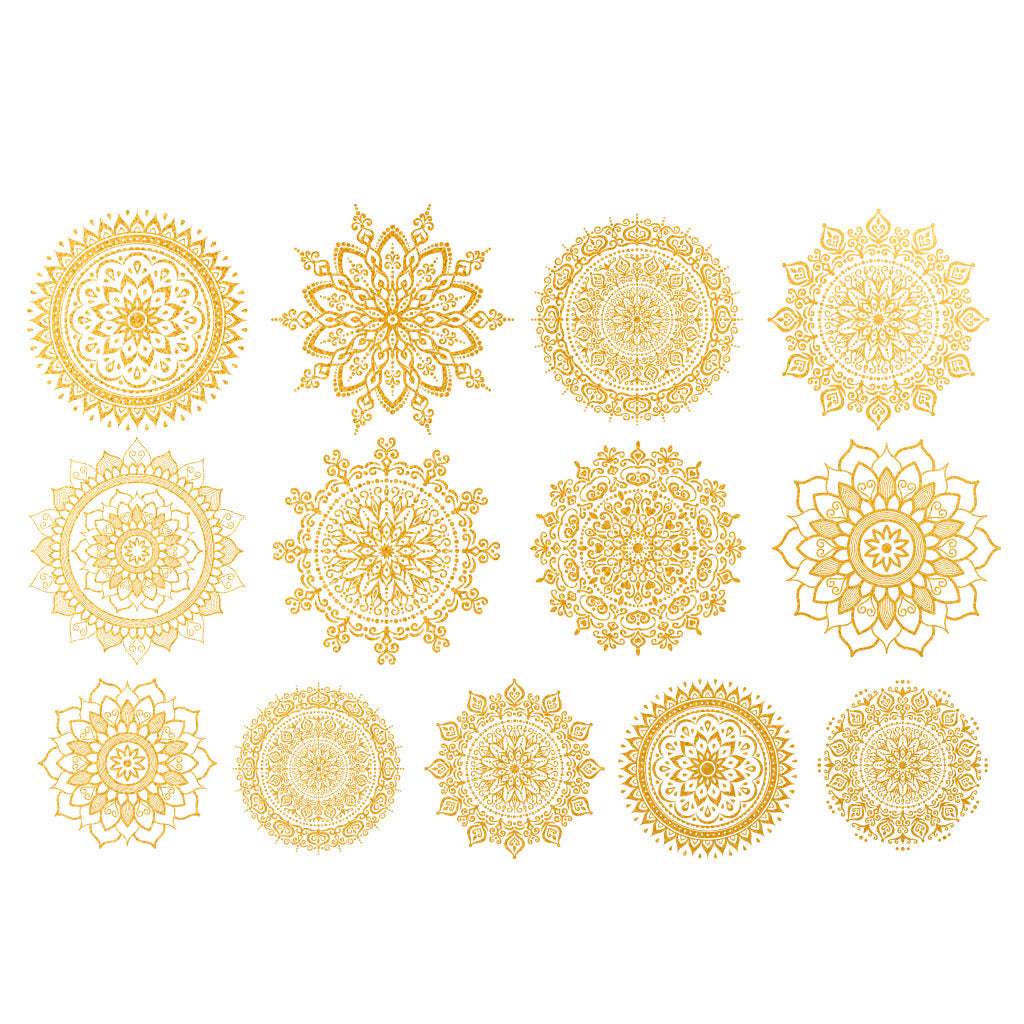 Gold Overglaze Decal - Mandala