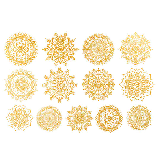 Gold Overglaze Decal - Mandala