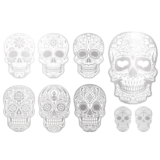 Gold Overglaze Decal - Sugar Skull