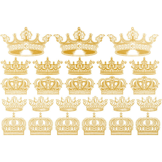 Gold Overglaze Decal - Crown